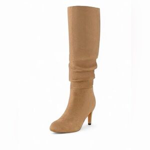 Shoe’N Tale Classic Tan Knee-High Heeled Boot
